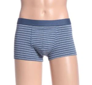 Sous-vêtement confortable en coton à rayures pour hommes