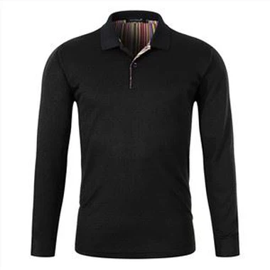 Polos à logo personnalisé en polyester de golf à manches longues